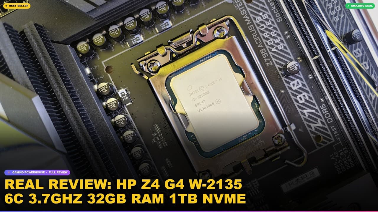 Real Review: HP Z4 G4 W-2135 6C 3.7Ghz 32GB RAM 1TB NVMe 2TB Quadro P400 Workstation