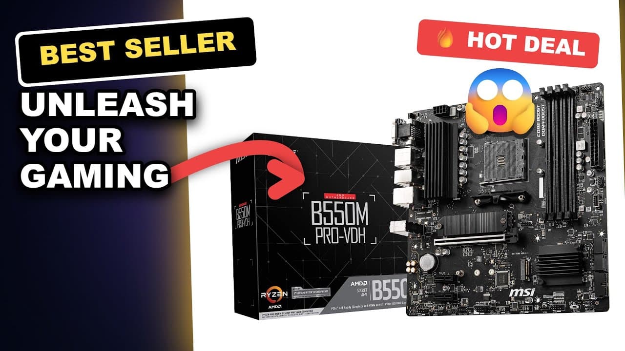 UNLEASH YOUR GAMING POWER: MSI B550M PRO-VDH WiFi ProSeries Motherboard Review