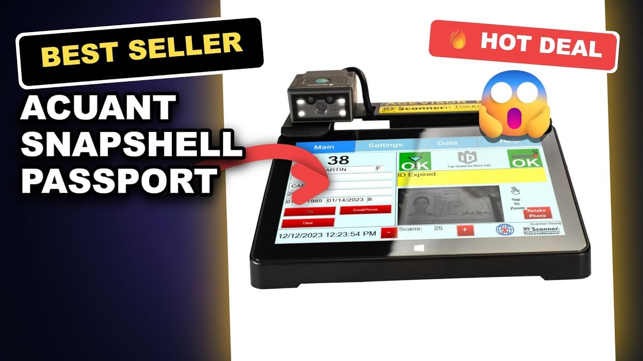 Acuant Snapshell Passport Scanner Driver License Medical Records Tested: Real Value for Travel and D review video