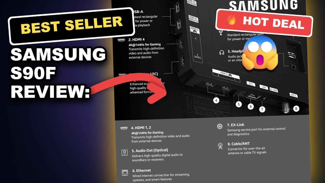 Samsung S90F Review: The Best Budget OLED You Can Buy in 2025? review video