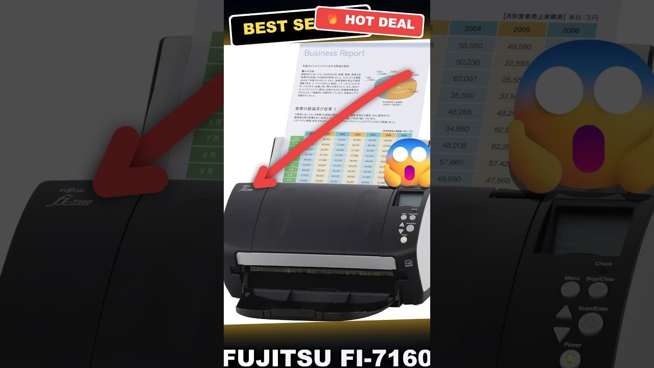 Fujitsu fi-7160 Color Duplex Scanner Workgroup Review: Reliable and Fast review video