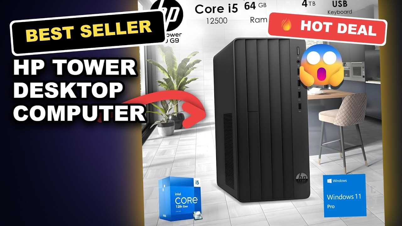 HP Tower Desktop Computer PC Unboxing: AI-Ready for Business Office Work