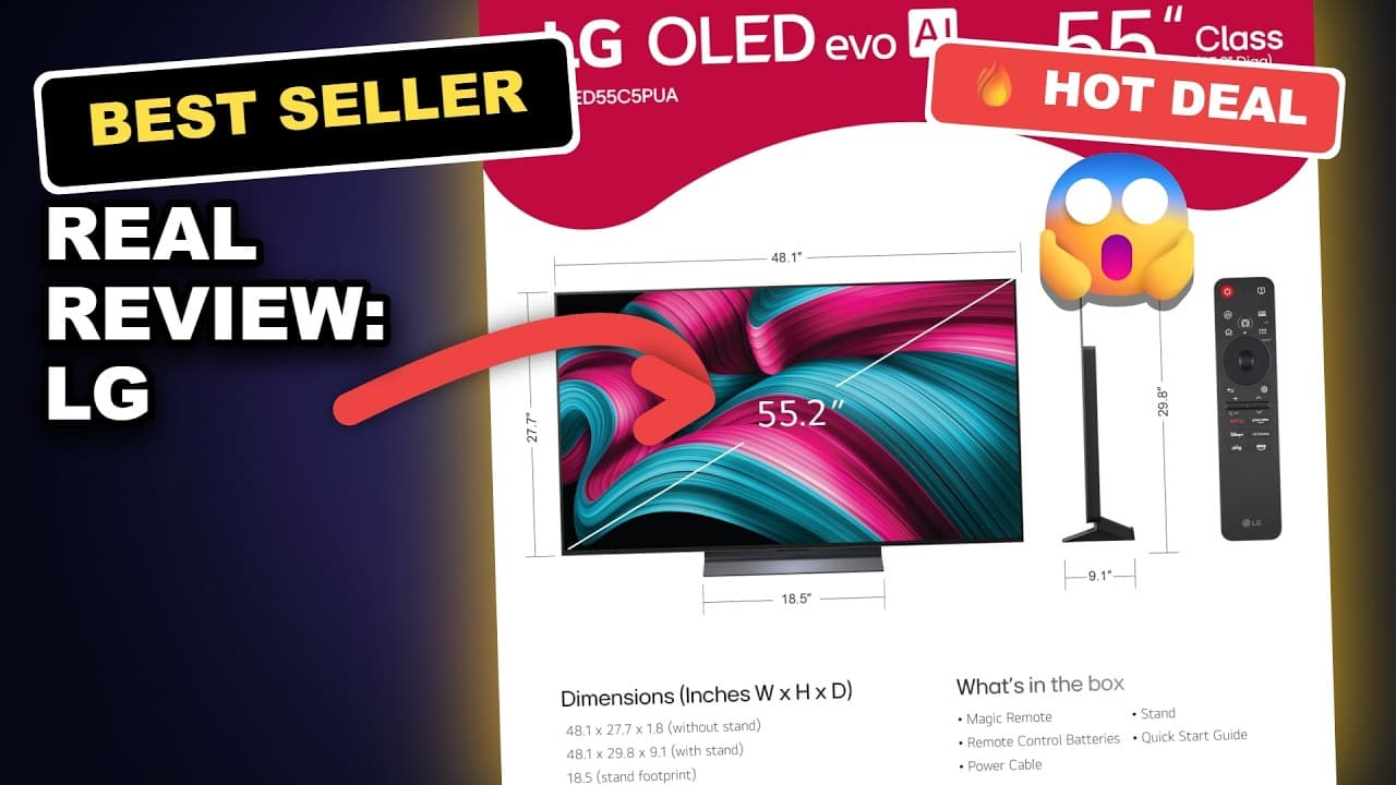 Real Review: LG OLED55C5PUA 55-Inch Smart TV Worth the Investment for Home Cinemas? review video