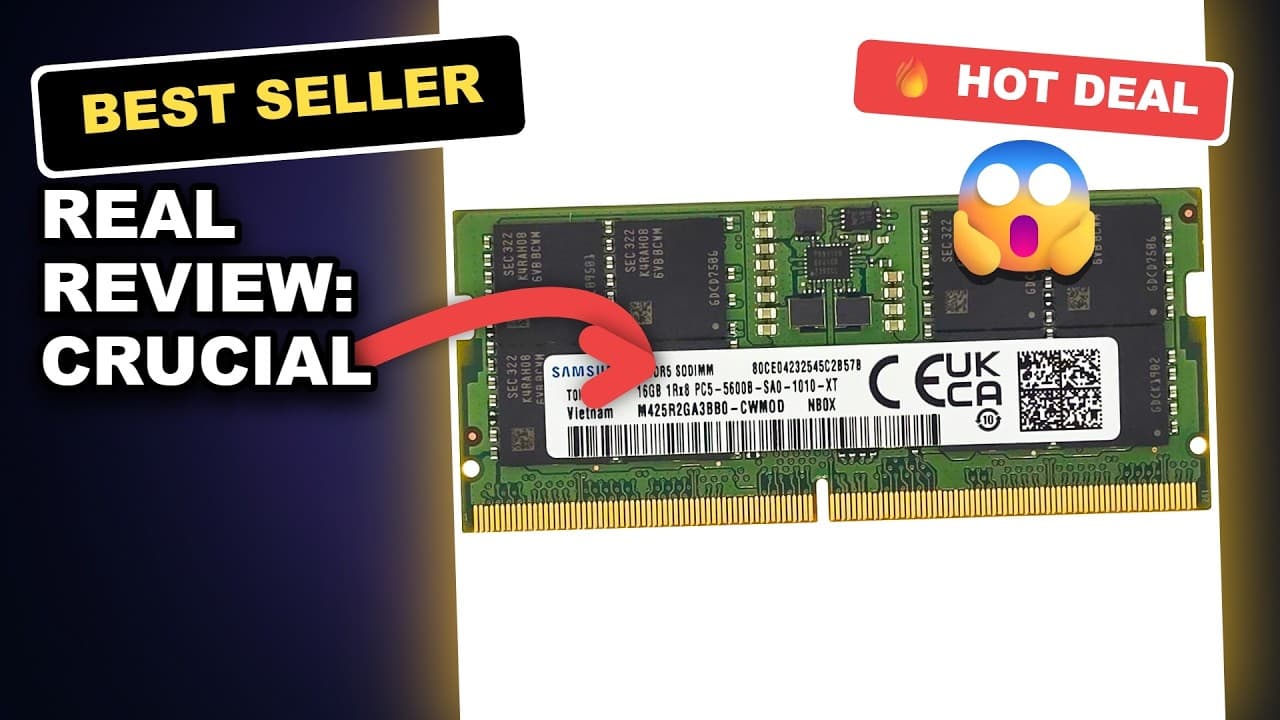 Real Review: Crucial 64GB DDR5 RAM Kit - Boosts System Performance for Gaming and Heavy Workloads review video