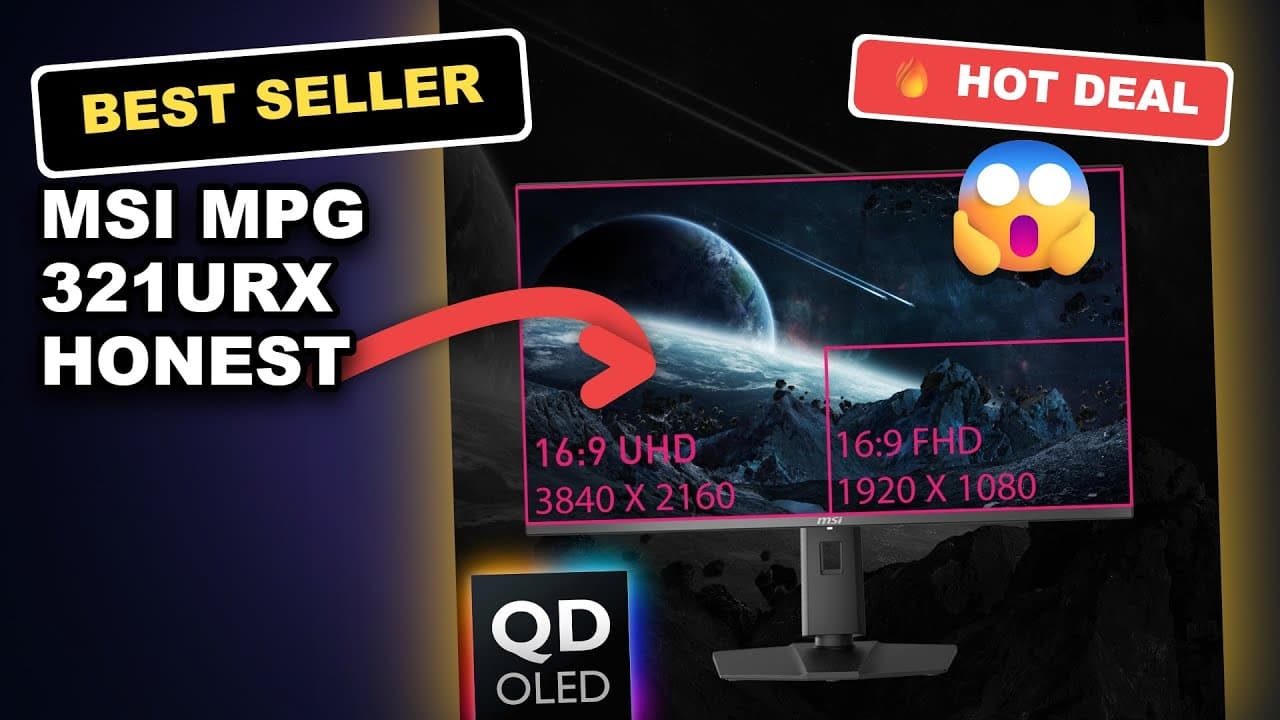 MSI MPG 321URX Honest Review: The Best 4K OLED Gaming Monitor Under 1000?