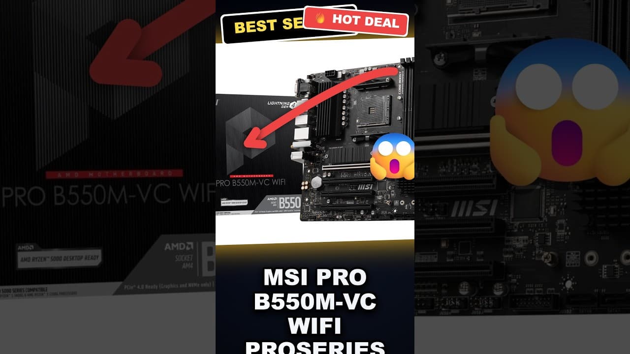 MSI PRO B550M-VC WiFi ProSeries Motherboard Unboxed: Reliable Ryzen Power for the Price?