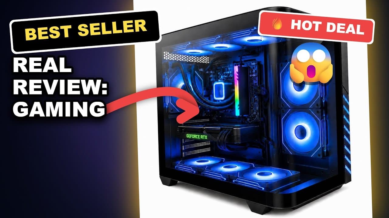 Real Review: Gaming PC Desktop Liquid Cooled - Ryzen 7 8700F up to 5.0GHz, GeForce RTX 4060 Ti, 16GB