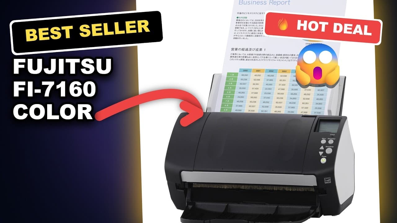 Fujitsu fi-7160 Color Duplex Document Scanner Review: Best Workgroup Scanner? review video