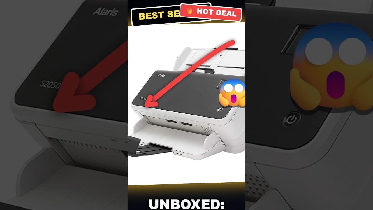 Unboxed: Kodak Alaris S2050 Sheetfed Scanner Review - 600 dpi Optical Performance review video