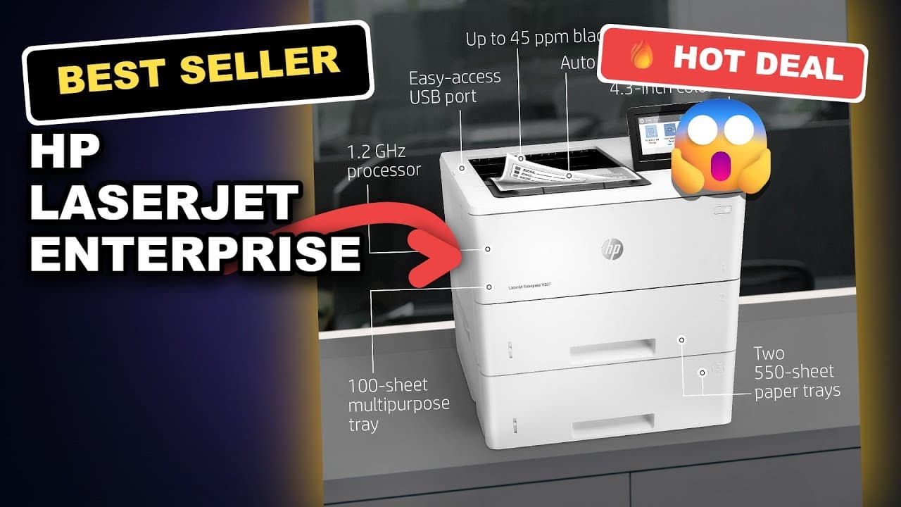 HP LaserJet Enterprise M507 M507x Review: Secure and High-Quality Monochrome Printing for Business Excellence