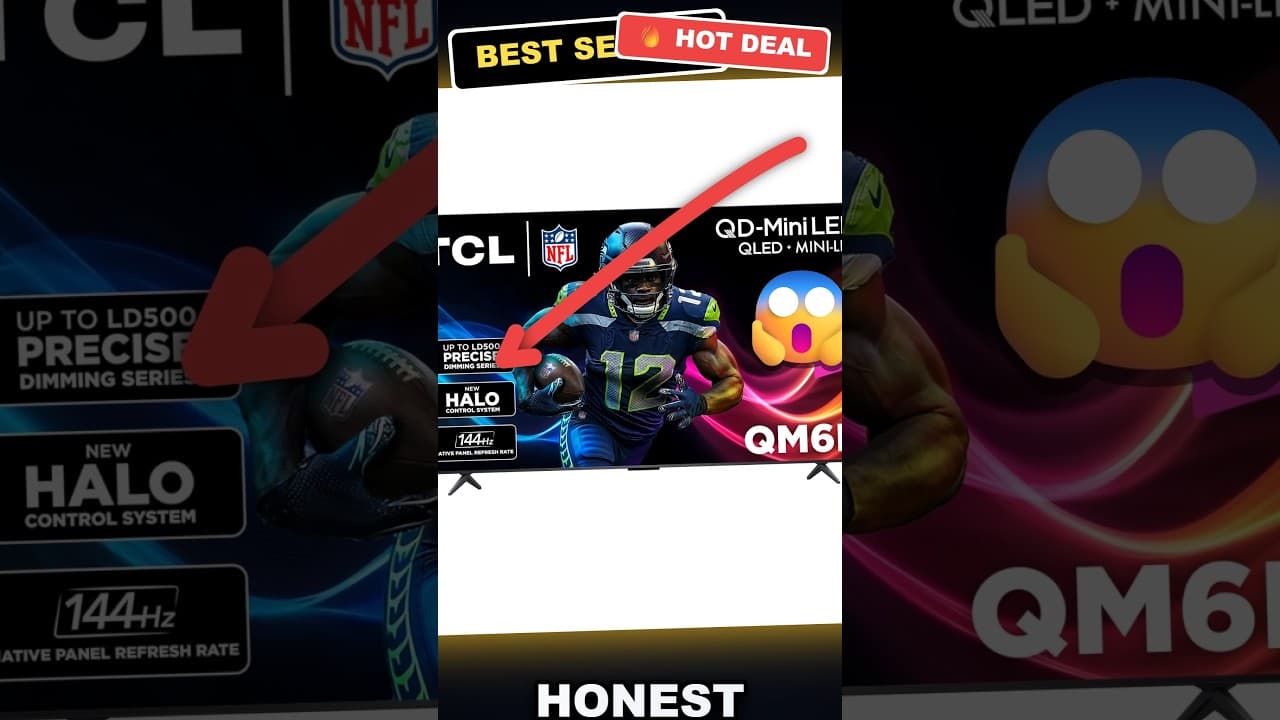 Honest Review: 85inch TCL QM6K Mini LED 4K HDR Smart Google TV Dolby Atmos Onkyo Audio review video