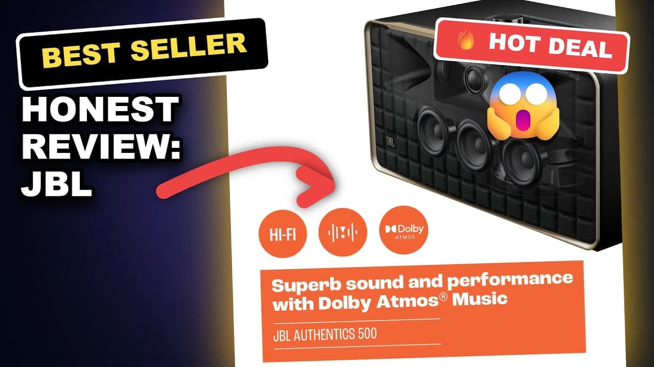 Honest Review: JBL Authentics 500 Retro Style Home Speaker with Dolby Atmos, Built-in Alexa and Goog