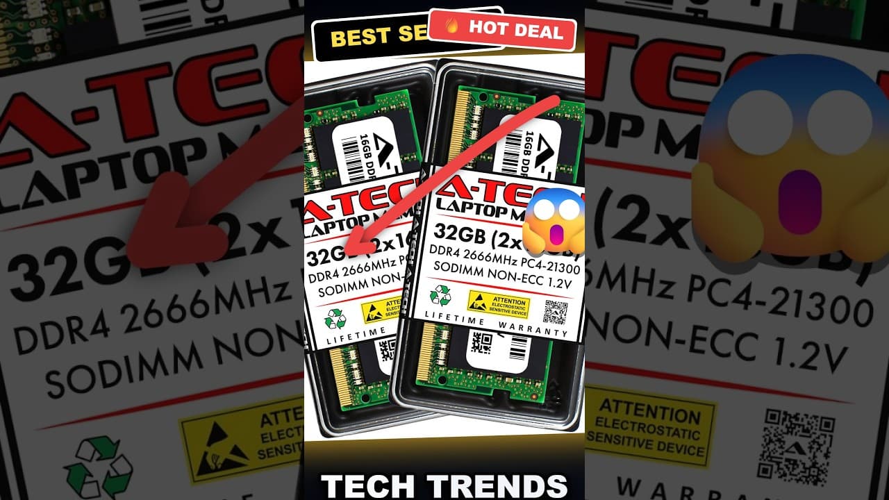 Tech Trends Tested: Crucial 64GB DDR5 RAM for 13th Gen Intel Core and AMD Ryzen 6000 Laptops review video