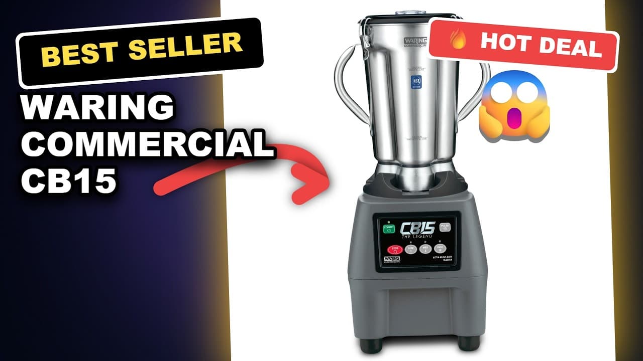 Waring Commercial CB15 Blender Tested: Ideal for High-Volume Kitchens? review video