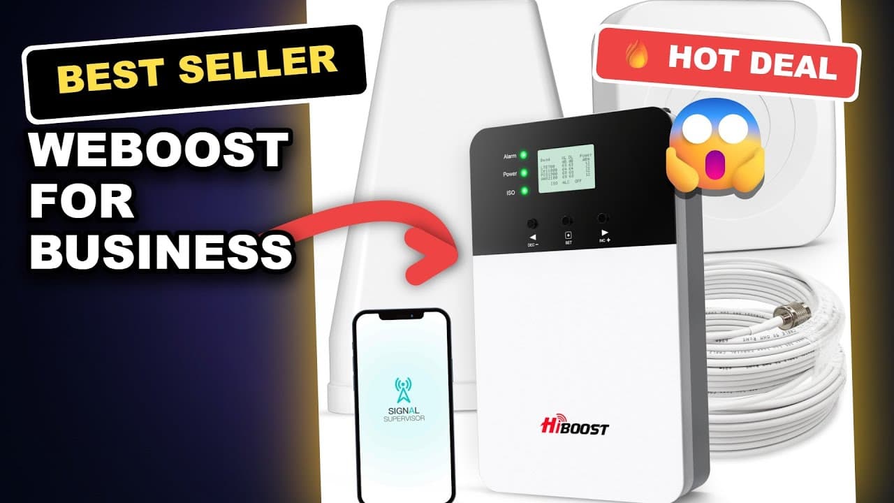 WEBOOST For Business - UNBELIEVABLE Office Signal Boost - Verizon, AT&T, T-Mobile & More 5G Coverage Guaranteed