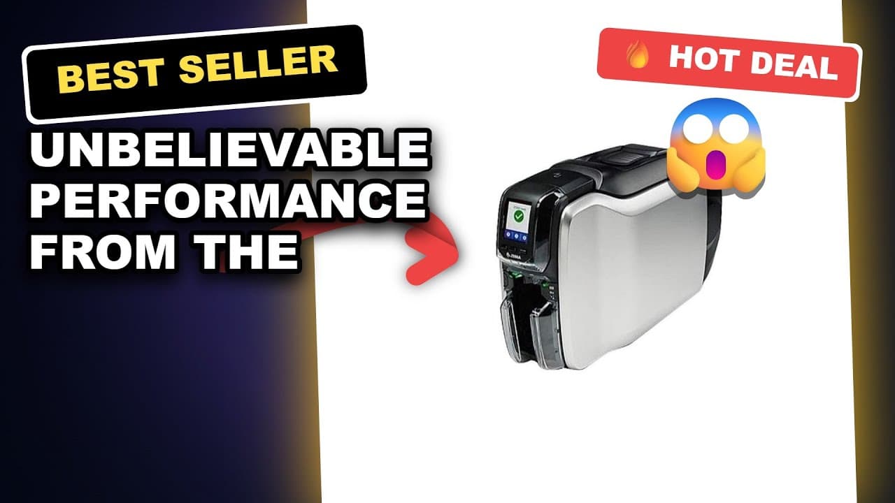 UNBELIEVABLE Performance from the Zebra ZC32 ZC300 Series Double-Sided USB Ethernet ID Card Printer - Hands-On Review