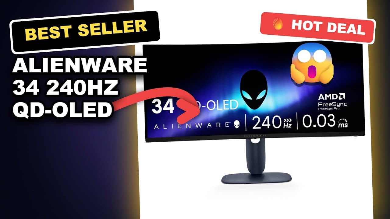 Alienware 34 240Hz QD-OLED Gaming Monitor Review — Is It Worth It?