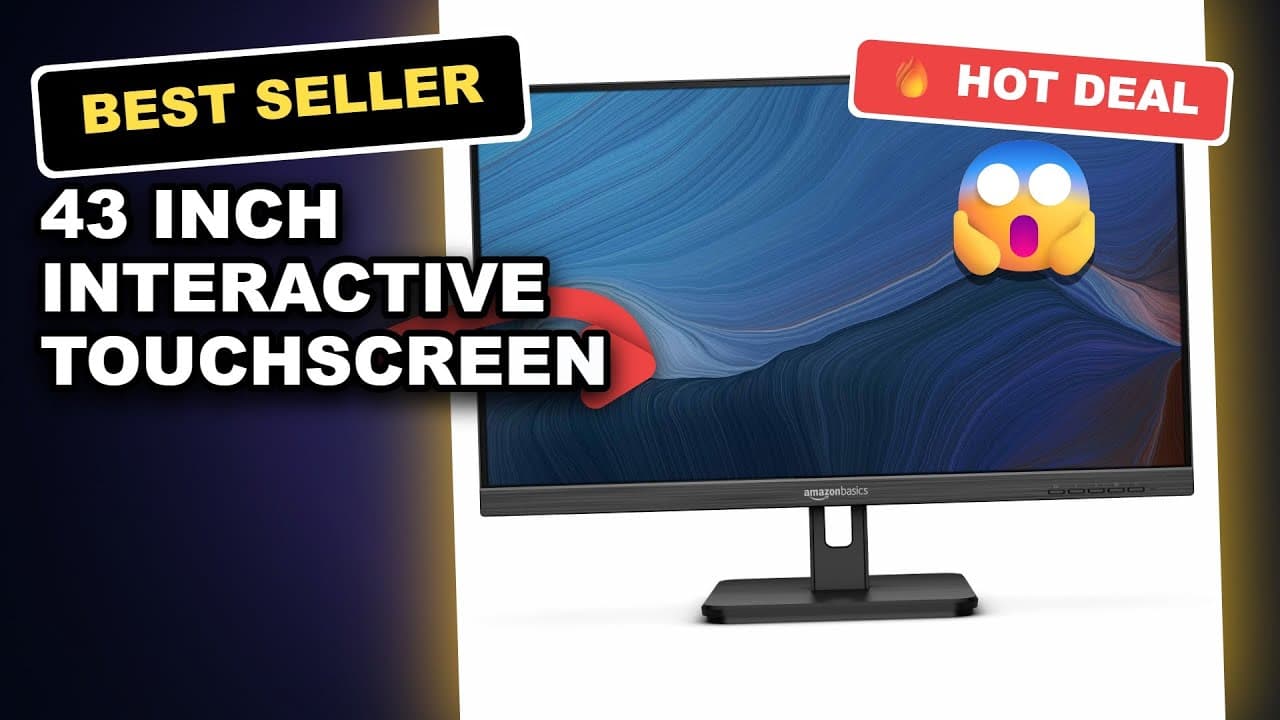 43 inch Interactive Touchscreen Monitor Review | Smart Board with Android 12 & 1080P Display