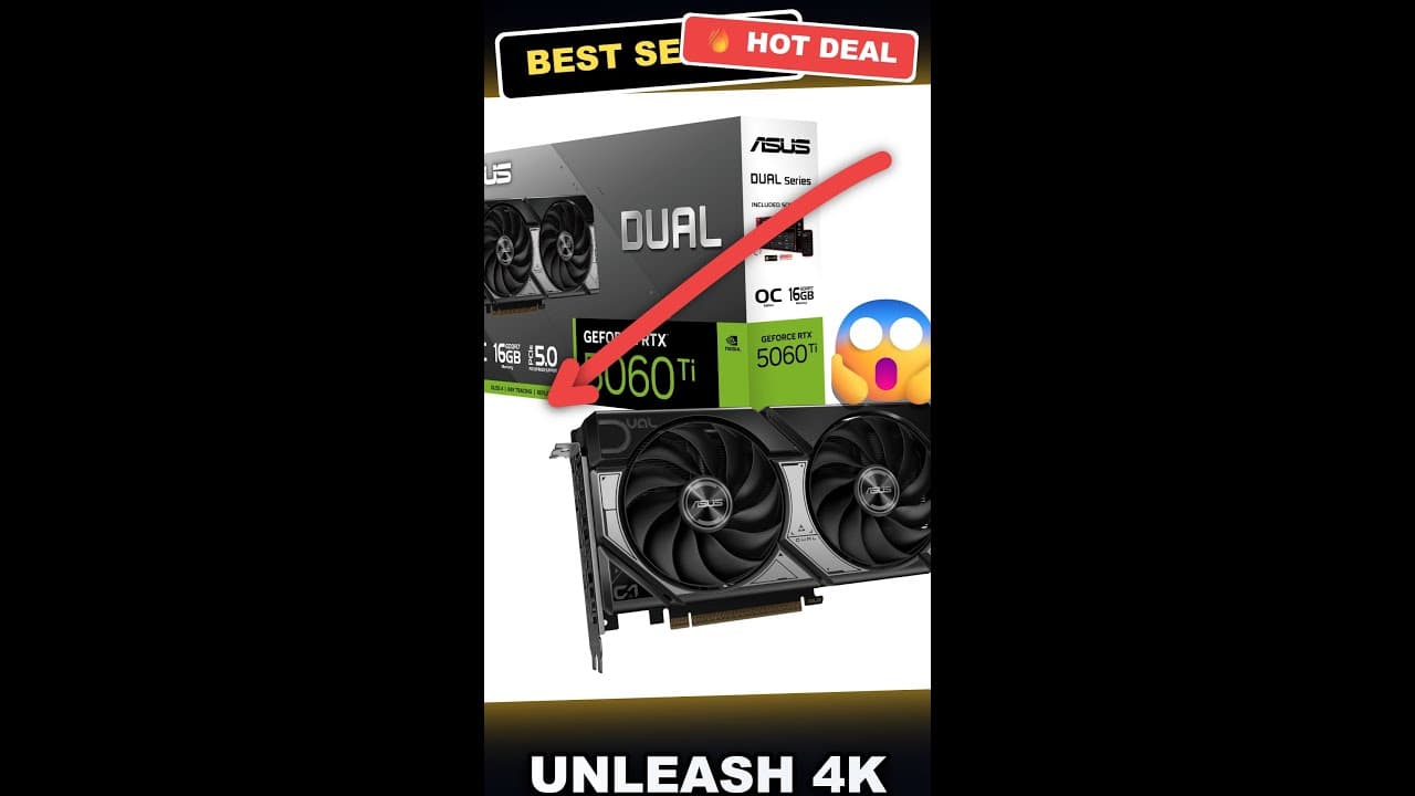 Unleash 4K Gaming with the ASUS Dual NVIDIA GeForce RTX 5060 Ti 16GB GDDR7 OC Edition Review