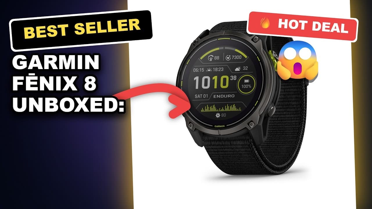 Garmin fēnix 8 Unboxed: Premium GPS Smartwatch with Sapphire Display and Long-Lasting Battery
