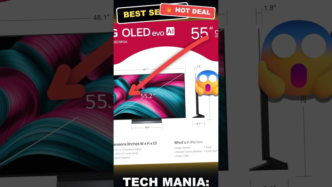 Tech Mania: Honest Review of LG 55-Inch OLED evo AI 4K C5 Series TV