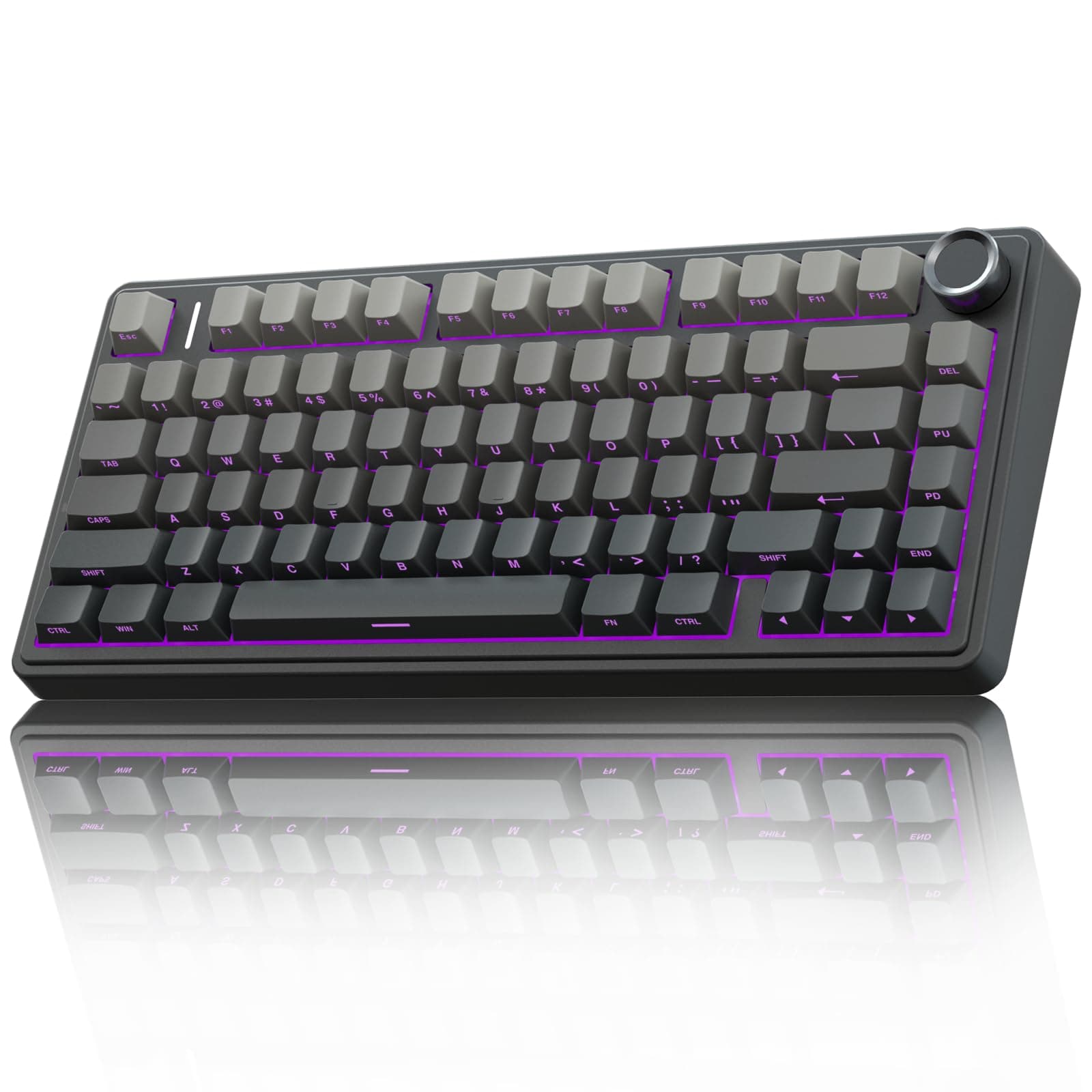 AULA F75 Pro Wireless Mechanical Keyboard 75%, Hot Swappable, RGB Backlit, Pre-lubed Reaper Switches, 2.4GHz/USB-C/BT5.0