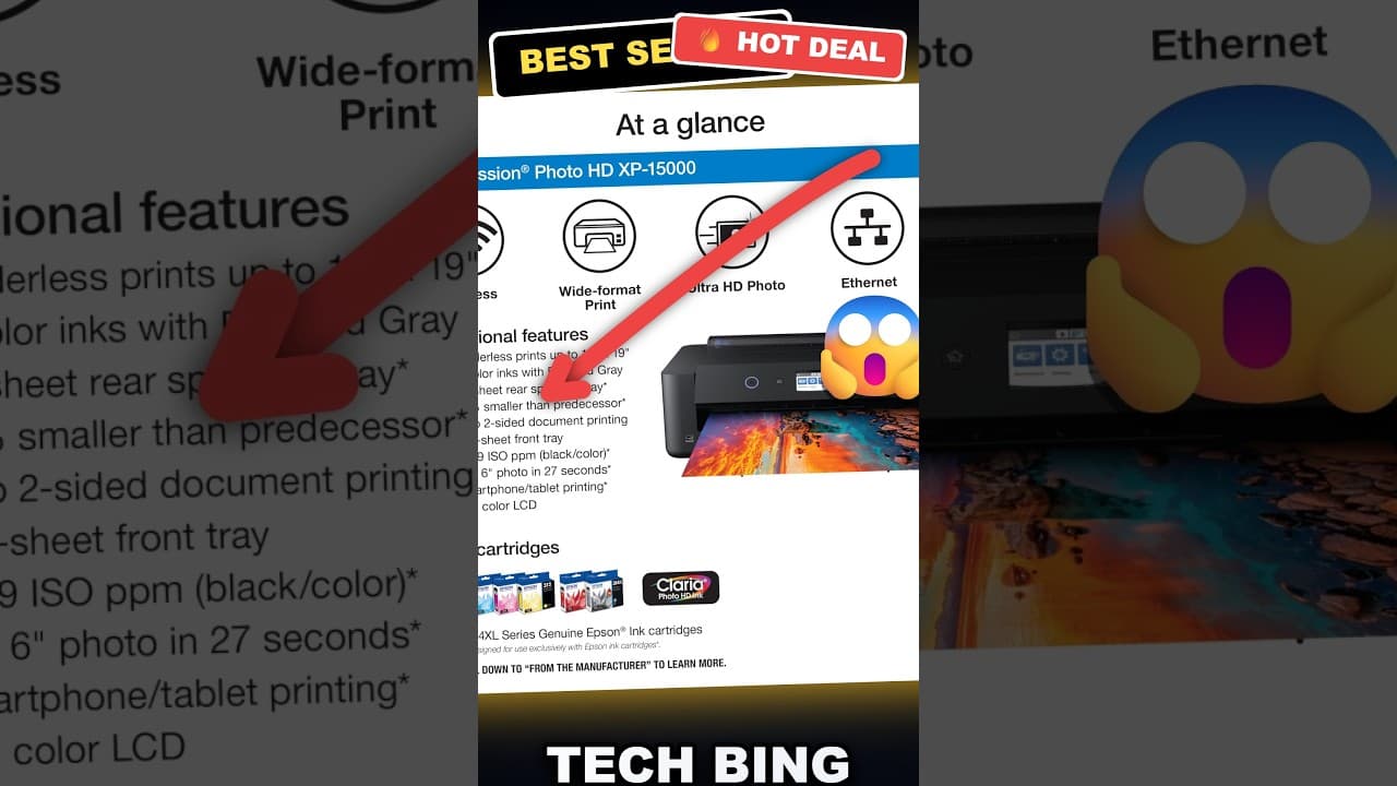 Tech Bing Epson Expression Photo HD XP-15000 Unboxing Worth the Upgrade?