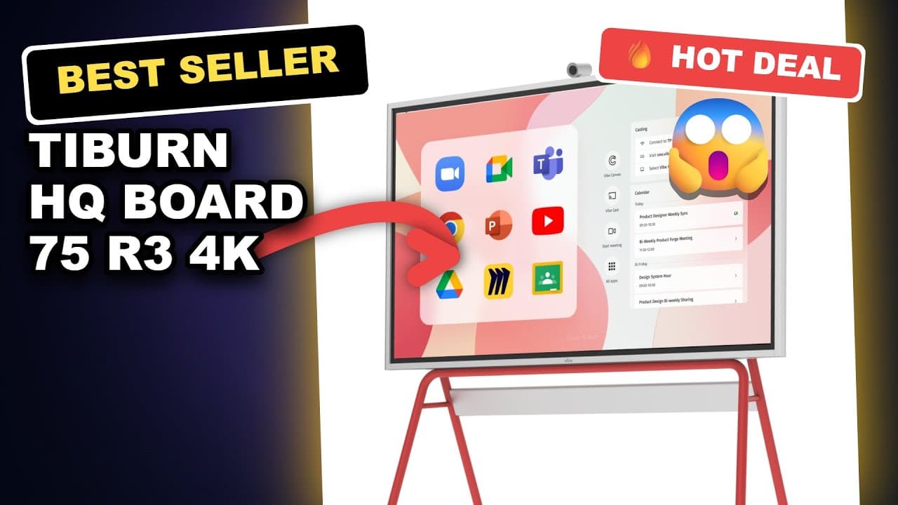 TIBURN HQ Board 75 R3 4K Smart Board Android 13 Review Unleash Hybrid Work Magic