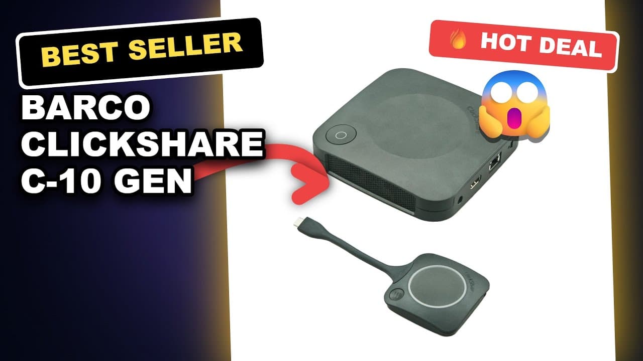 Barco ClickShare C-10 Gen 2 Wireless Conferencing System UNBOXED - Revolutionizing Meetings with 4K UHD and Seamless Connectivity