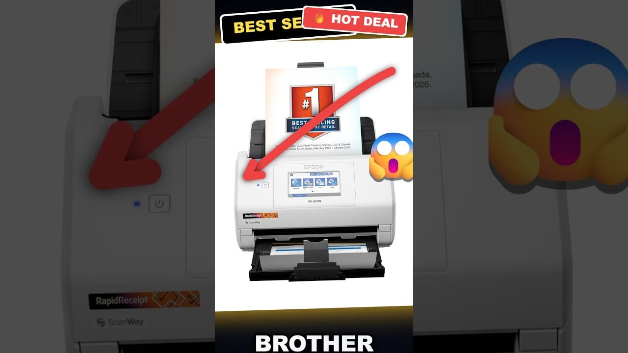 Brother ADS-4900W Professional Desktop Scanner with Fast Scan Speeds, Duplex, Wireless, and Large To