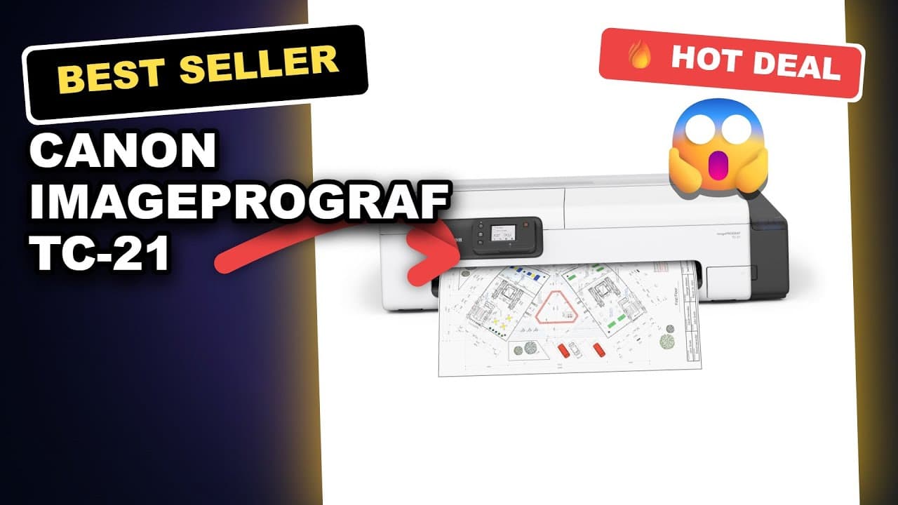 Canon imagePROGRAF TC-21 Review - Best 24 inch Large Format Printer for Posters and Charts