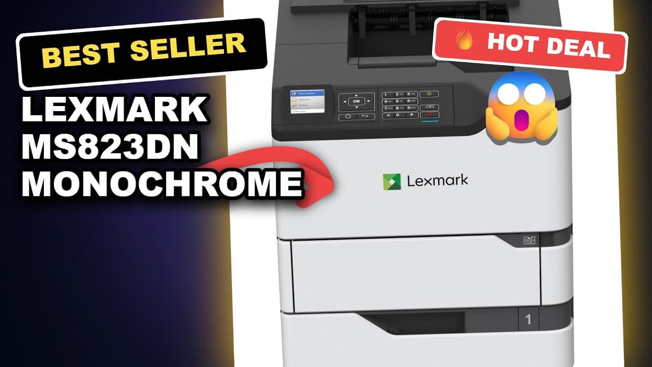 Lexmark MS823dn Monochrome Laser Printer Review - Lightning Fast 65 ppm Printing, Long-Lasting Performance, Color LCD Display