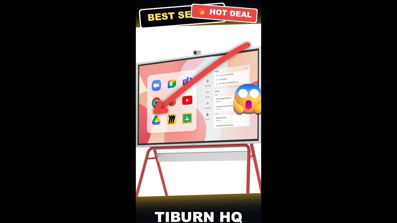TIBURN HQ Board 75 R3 Review - 4K Smart Whiteboard Android 13 with Advanced Camera