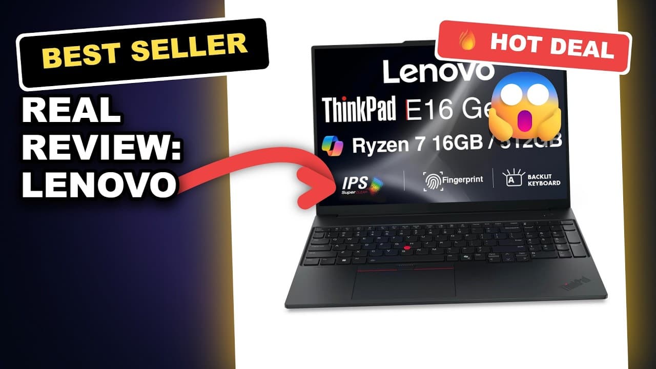 Real Review: Lenovo ThinkPad E16 Gen 1 Business Laptop 16.0 WUXGA IPS Display