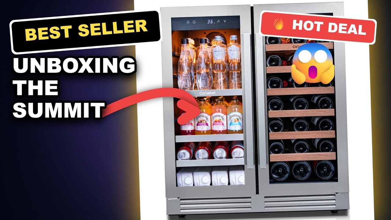 UNBOXING The Summit 30 Wine Cellar & Beverage Center | 33 Bottle Capacity | Stainless Steel